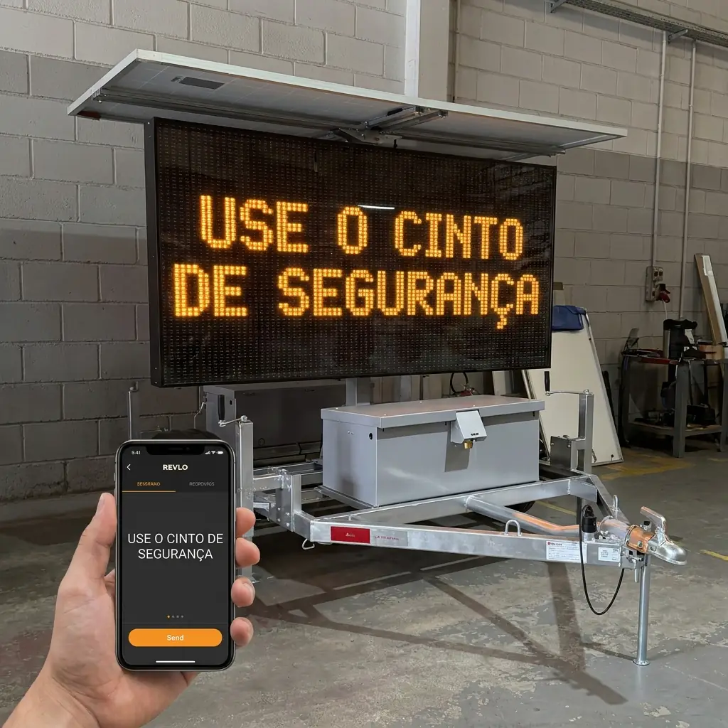 A mensagem sai do celular