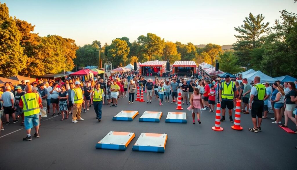 segurança em eventos ao ar livre